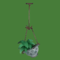 簡素な吊り下げ植木鉢