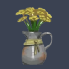 簡素な花の植木鉢