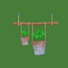 簡素なバケツ植木鉢